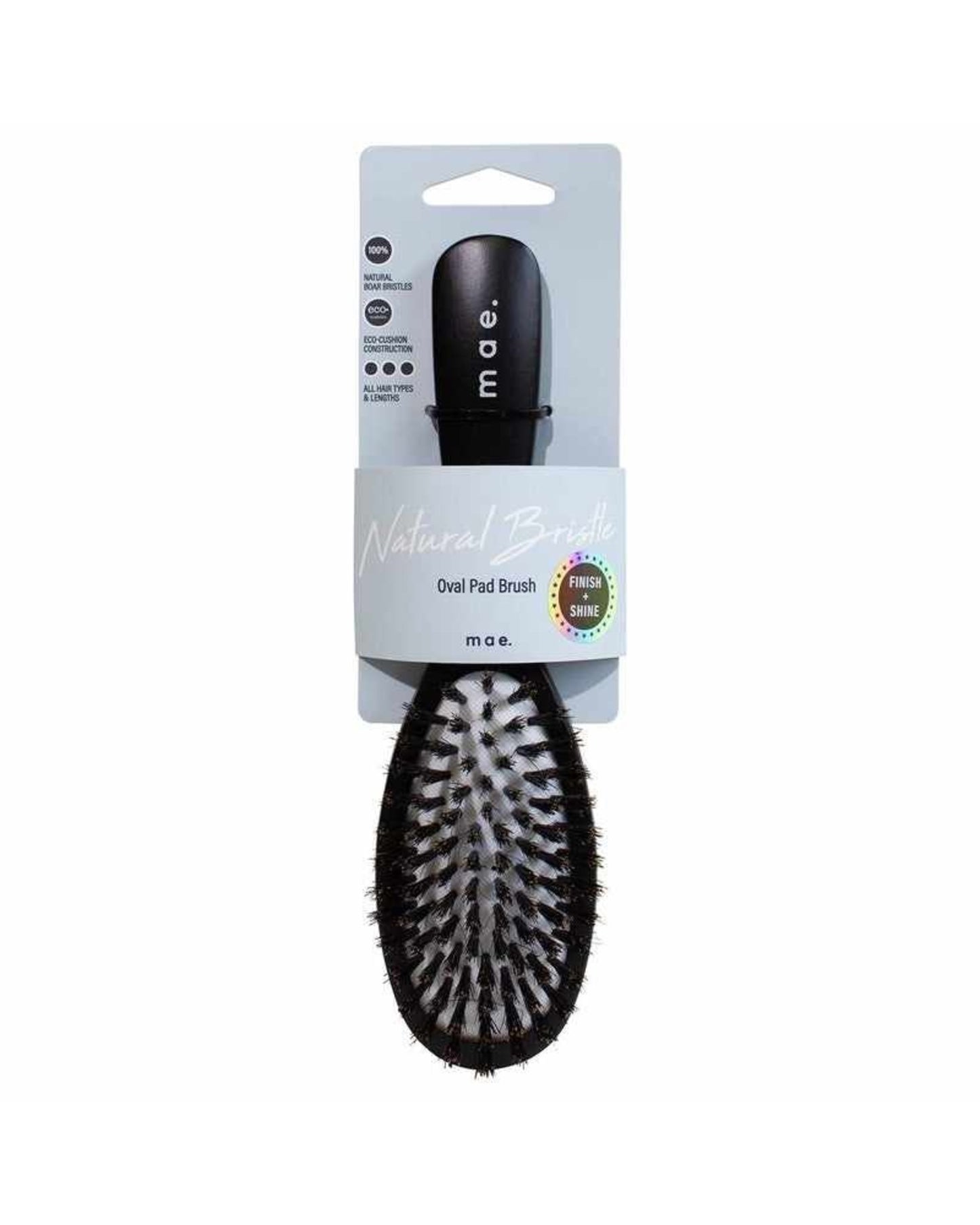 Mae Brush Natural Bristle Oval Pad Boar