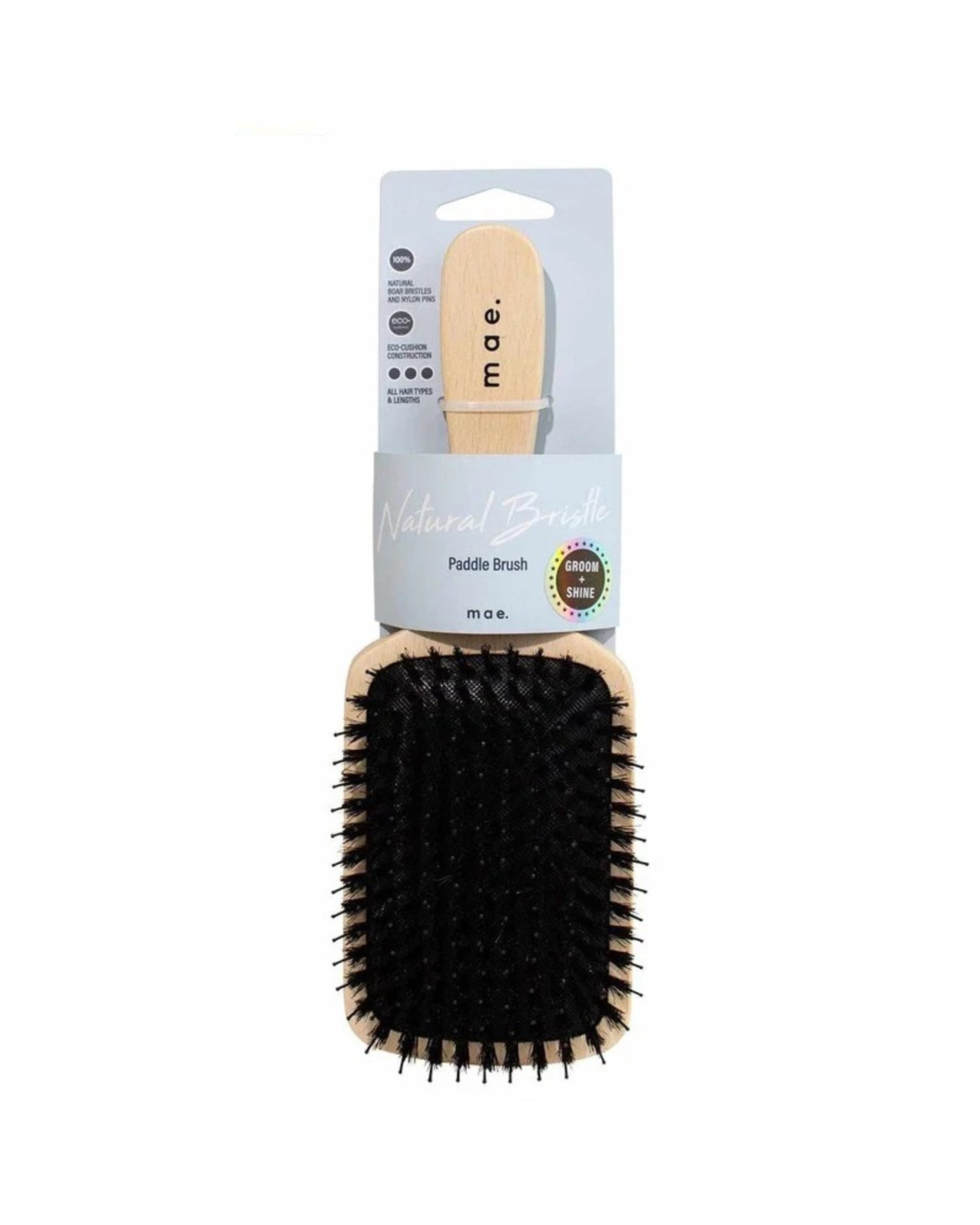 Mae Brush Natural Bristle Paddle