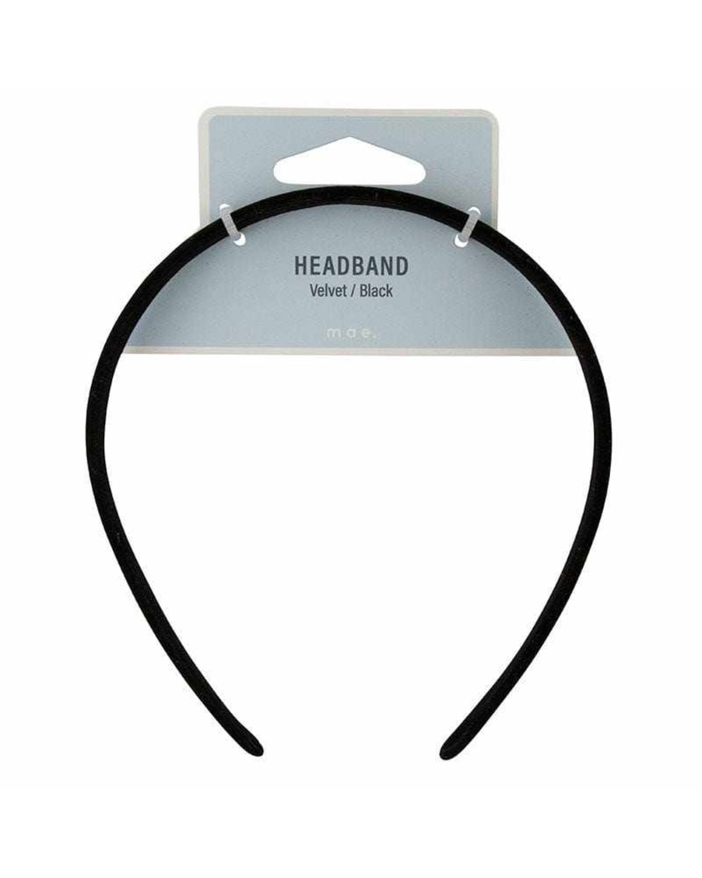 Mae Headband Velvet Black