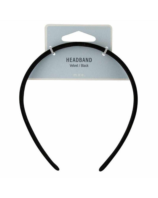 Mae Headband Velvet Black