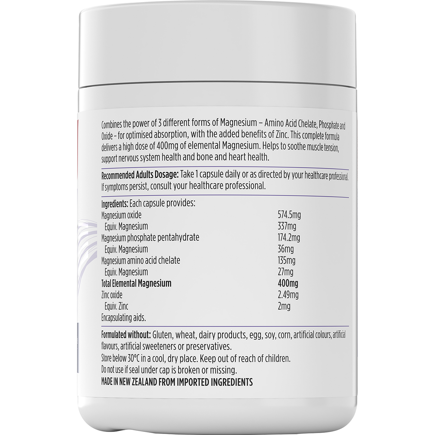 Nutra-Life Magnesium Complete 400 Bonus Pack 240 Capsules