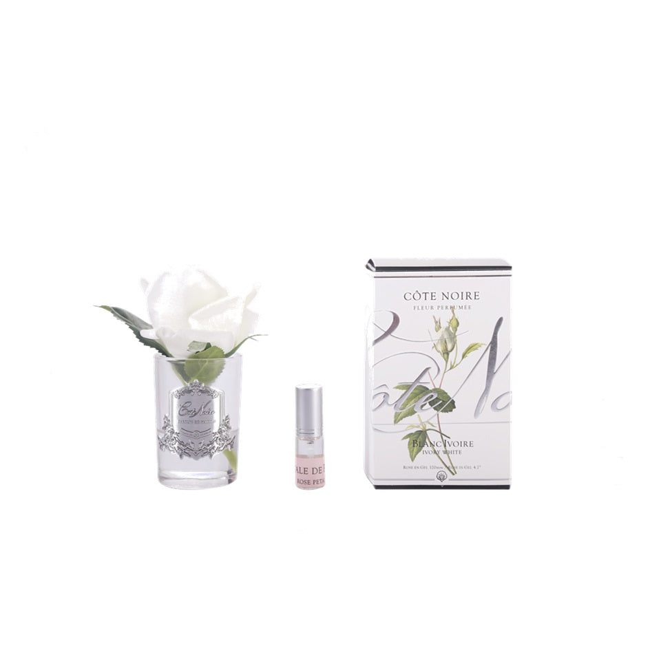 Cote Noire, Real Touch Flower, flower, decor, diffuser, Rose, In Ivory White
