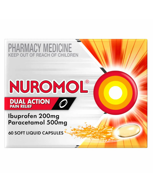 Nuromol Dual Action Liquid Capsules 60s