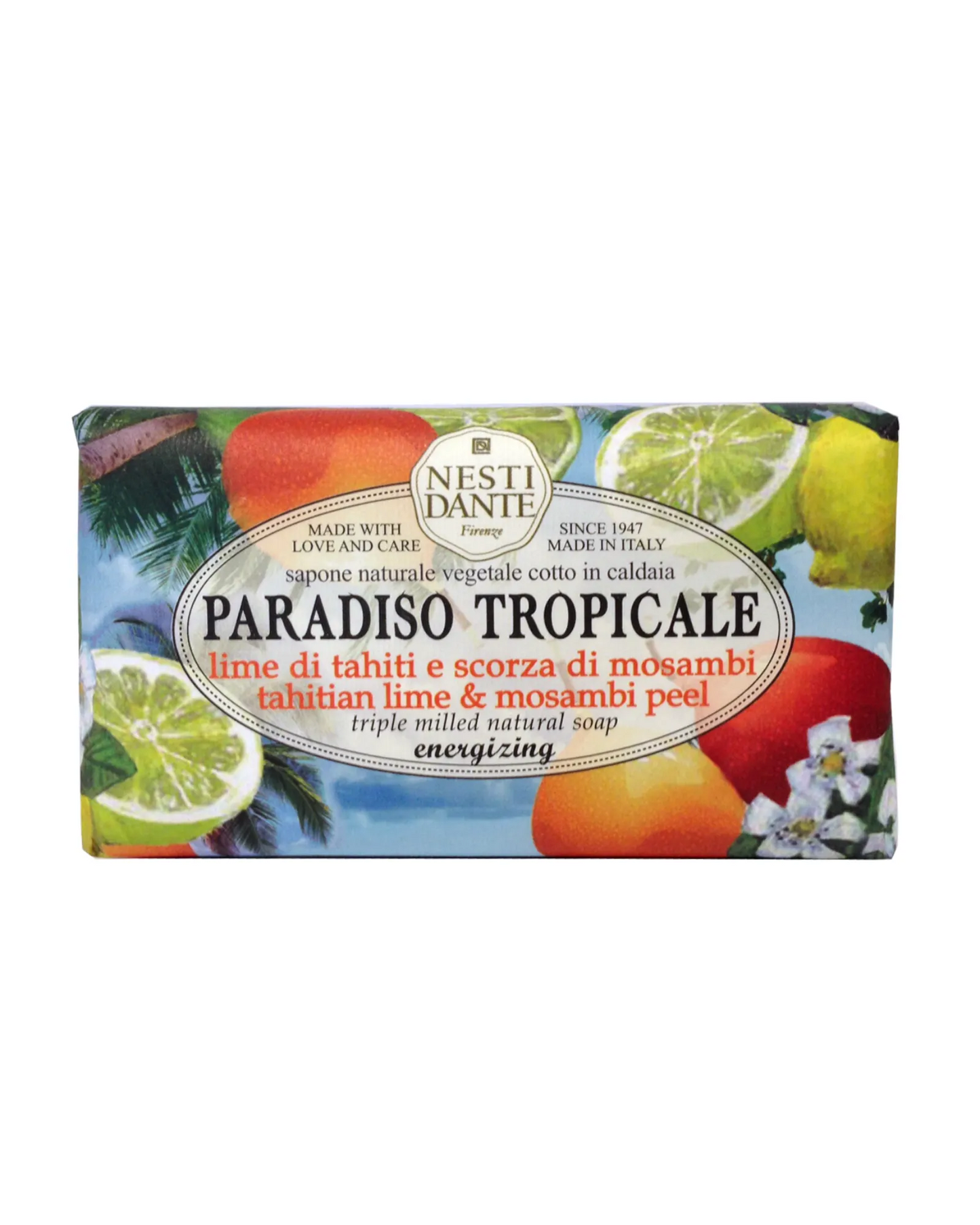 Nesti Dante, Bar Soap, Paradise, Tropical, Lime, Mosambi Peel, Gift