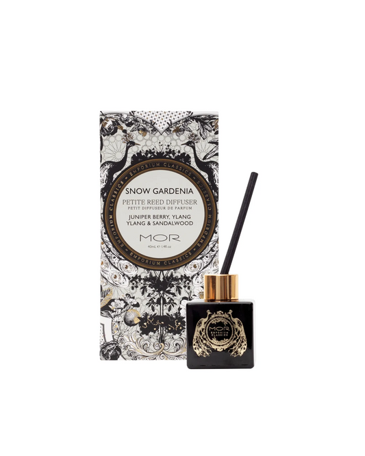 MOR, Diffuser, Snow Gardenia, Juniper Berry, Bergamot, Vanilla, Sandalwood