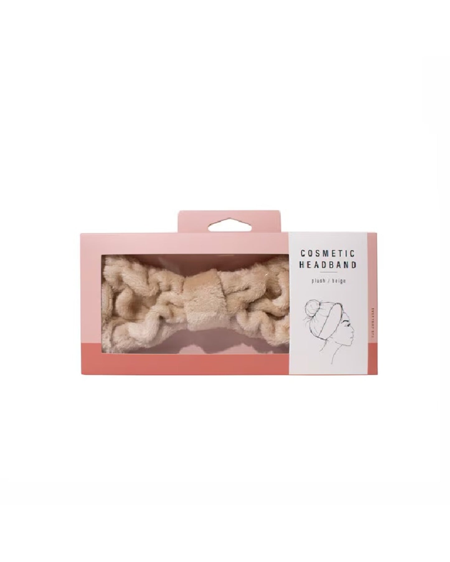 Simply Essential Plush Cosmetic Headband Beige