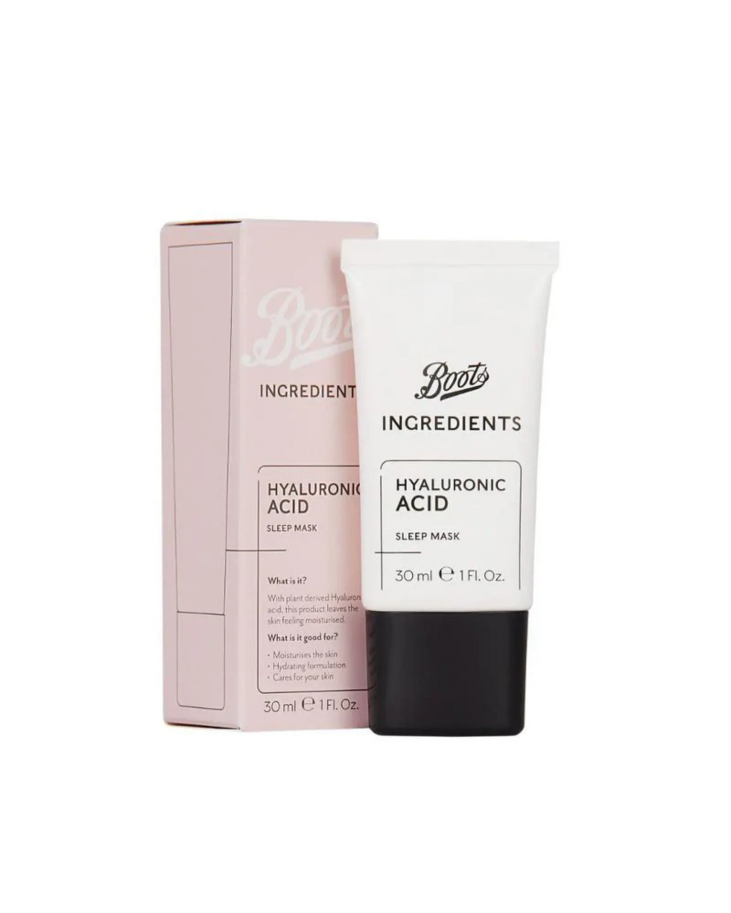 Boots Ingredients Hyaluronic Acid Sleep Mask 30ml