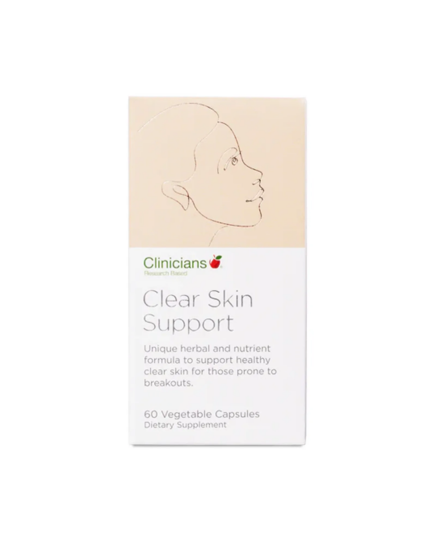 Clinicians Clear Skin Support Vege Capsules 60s