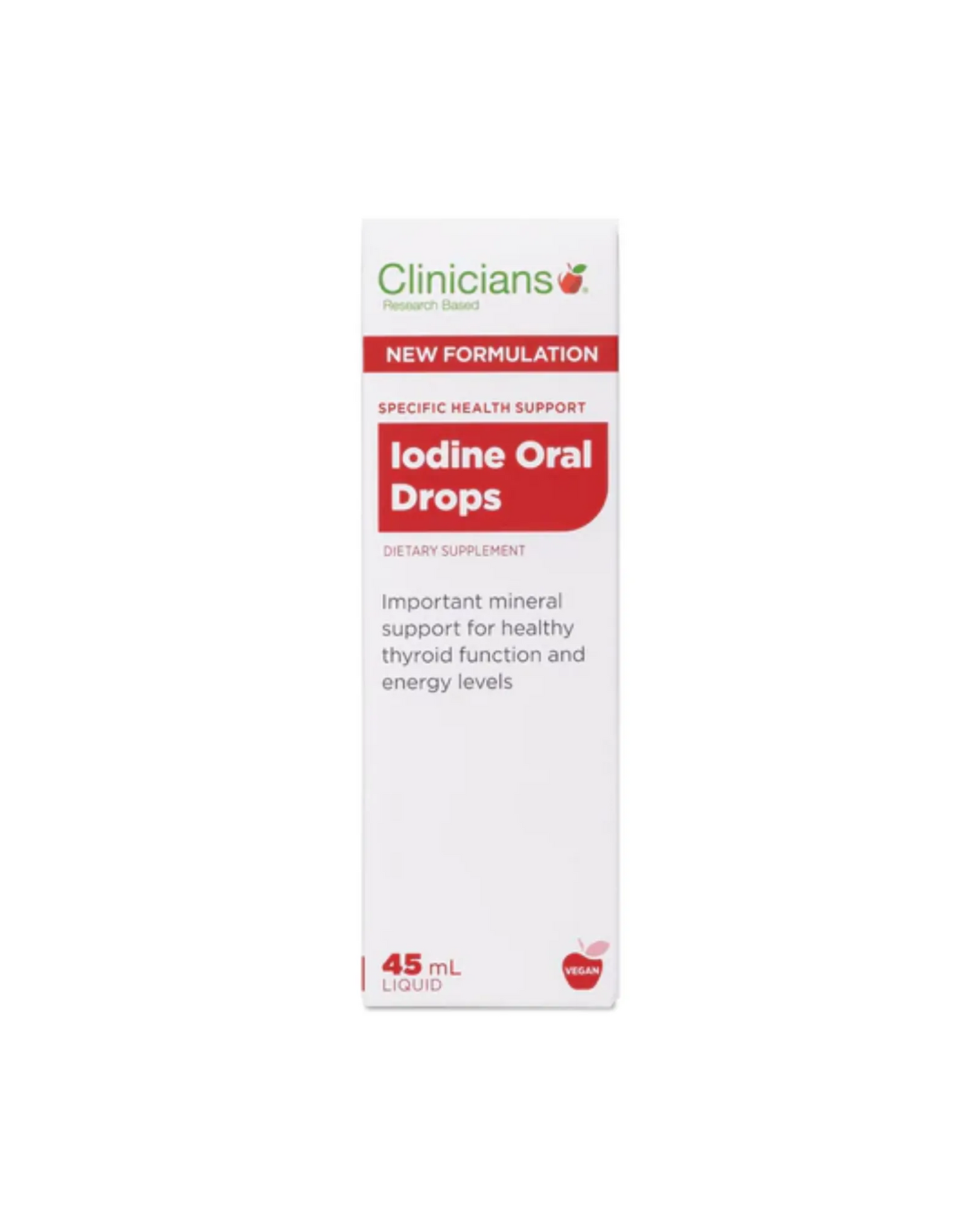 Clinicians Iodine Oral Drops 45ml