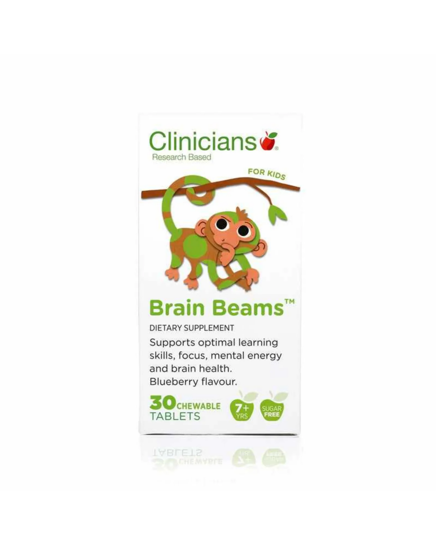 Clinicians Kids Brain Beams Chewable Tablets 30s