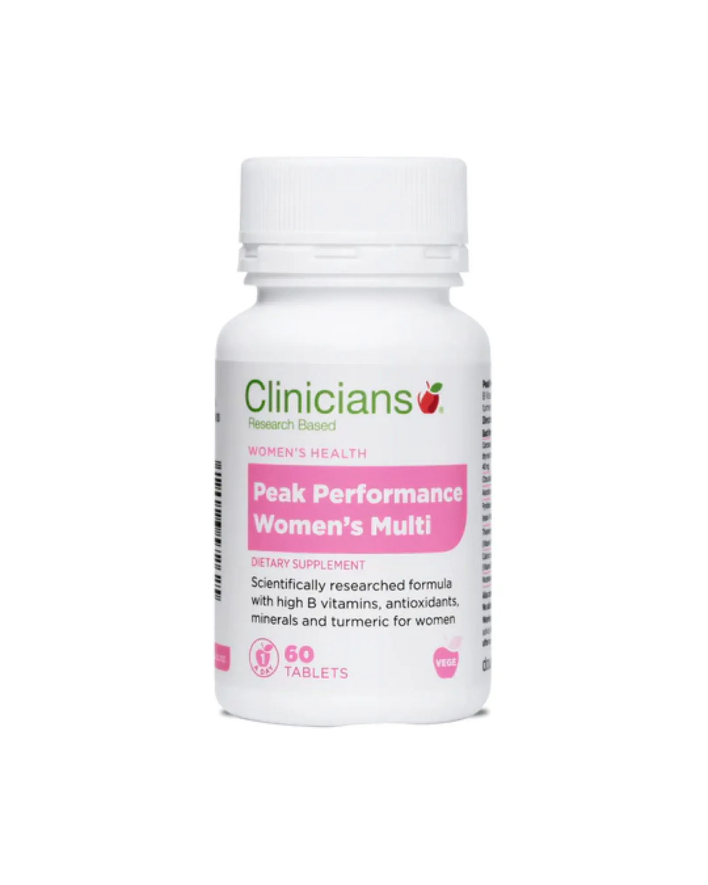 Clinicians Peak Performance Women's Multi Tablets 60s