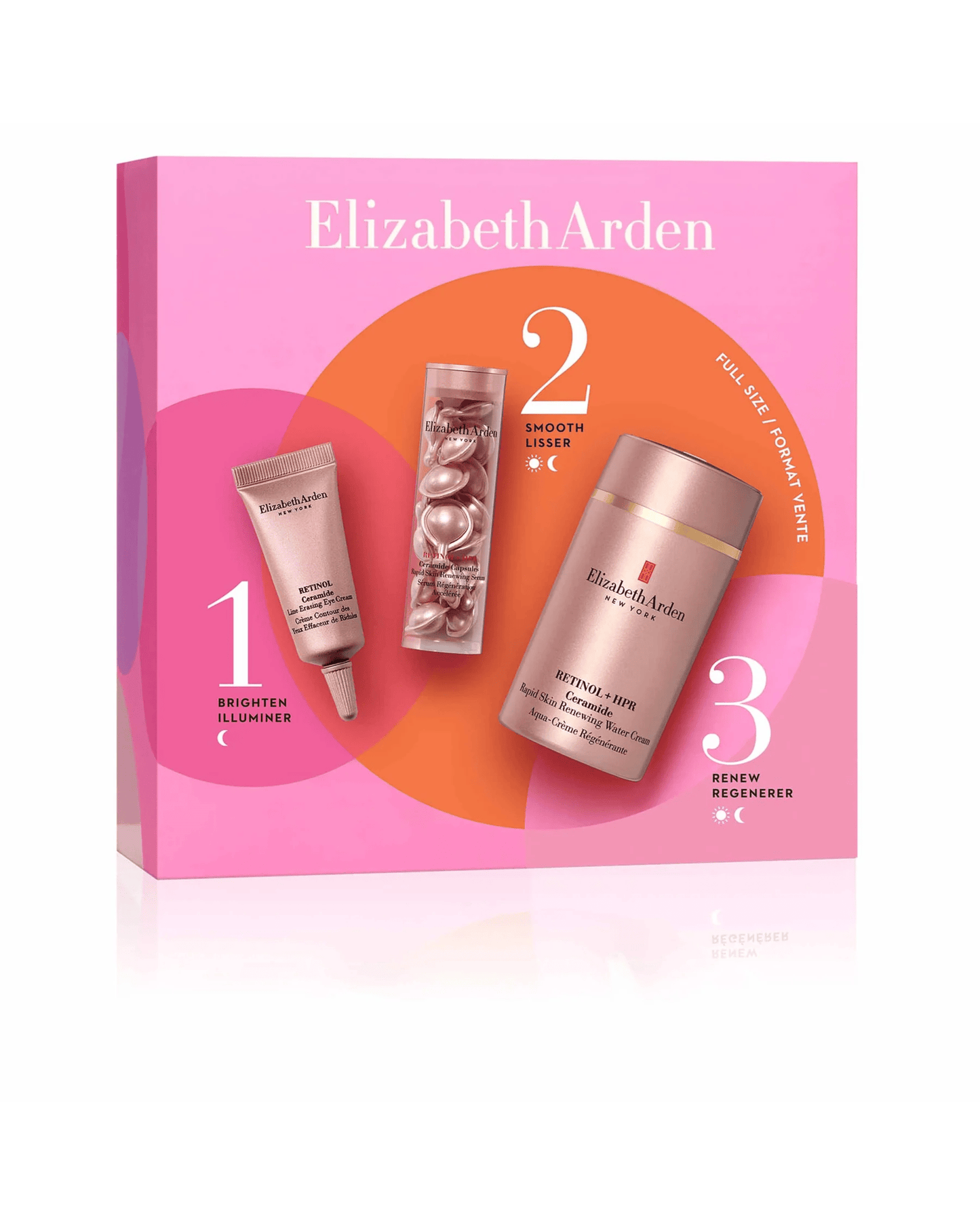 Elizabeth Arden Smooth, Repair, and Firm Retinol Water Cream 3-Piece Gift Set