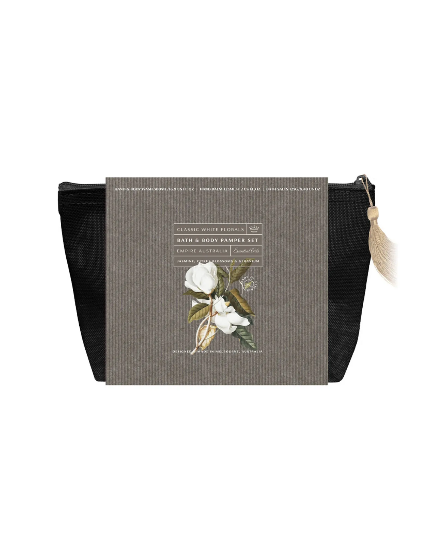 Classic White Florals Jasmine, Citrus & Geranium Pamper Gift Set