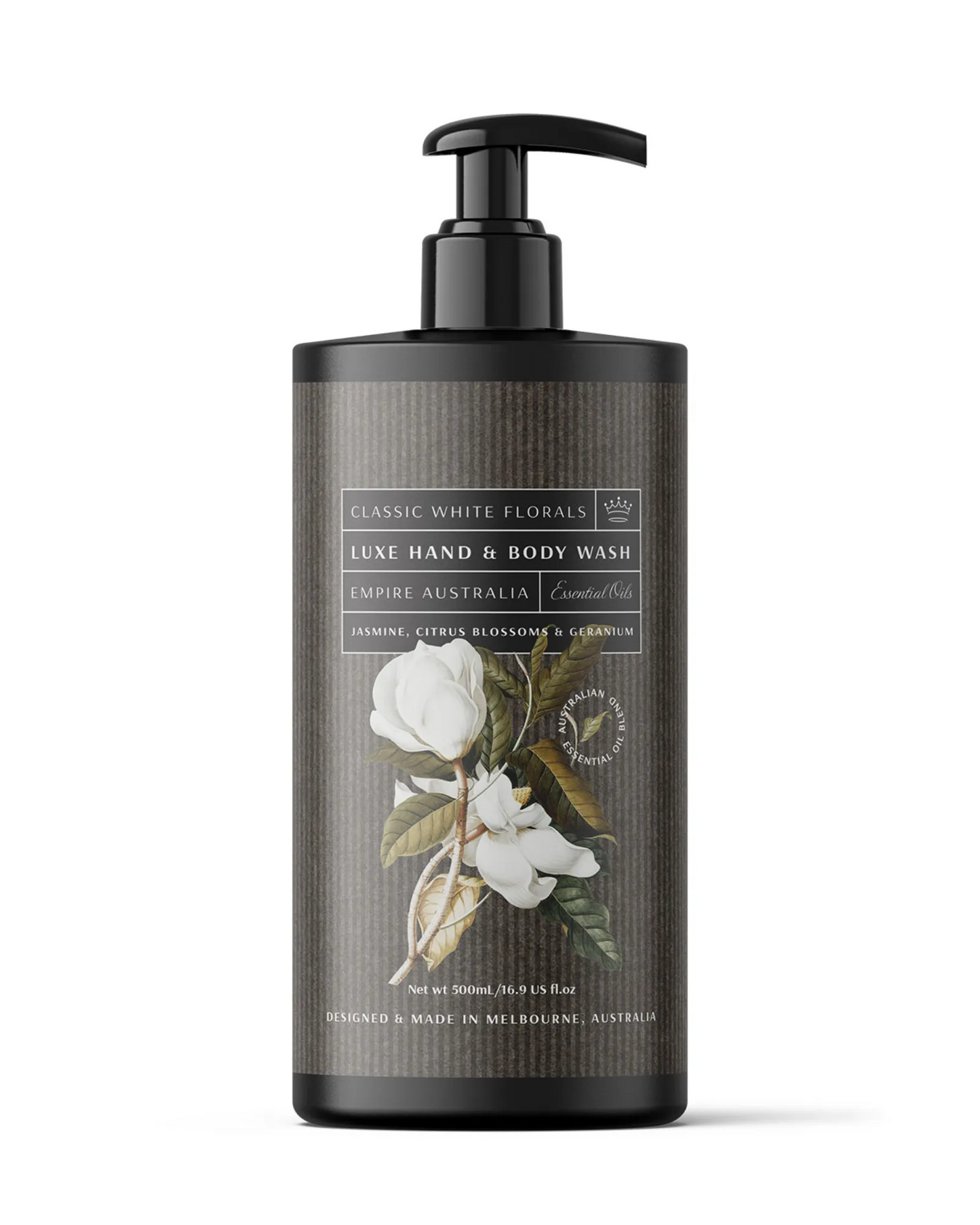 Classic White Florals Jasmine, Citrus & Geranium Hand & Body Wash 500ml