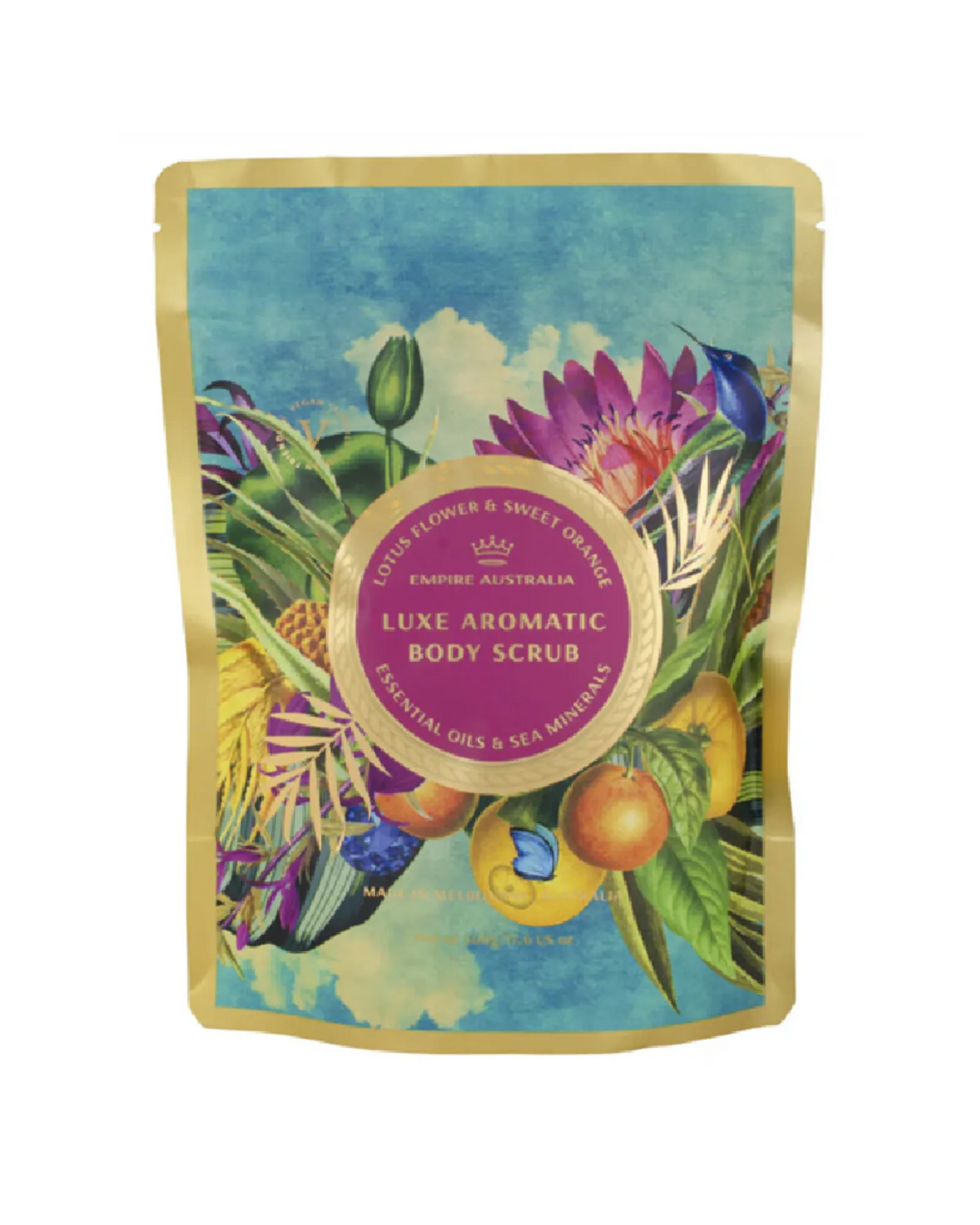 Sapphire Coast Lotus Flower & Sweet Orange Body Scrub 500g