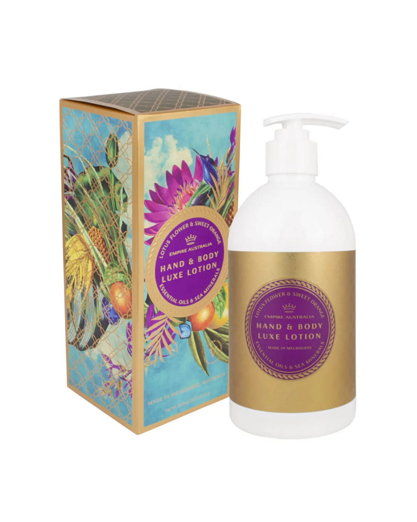 Sapphire Coast Lotus Flower & Sweet Orange Hand & Body Lotion 500ml