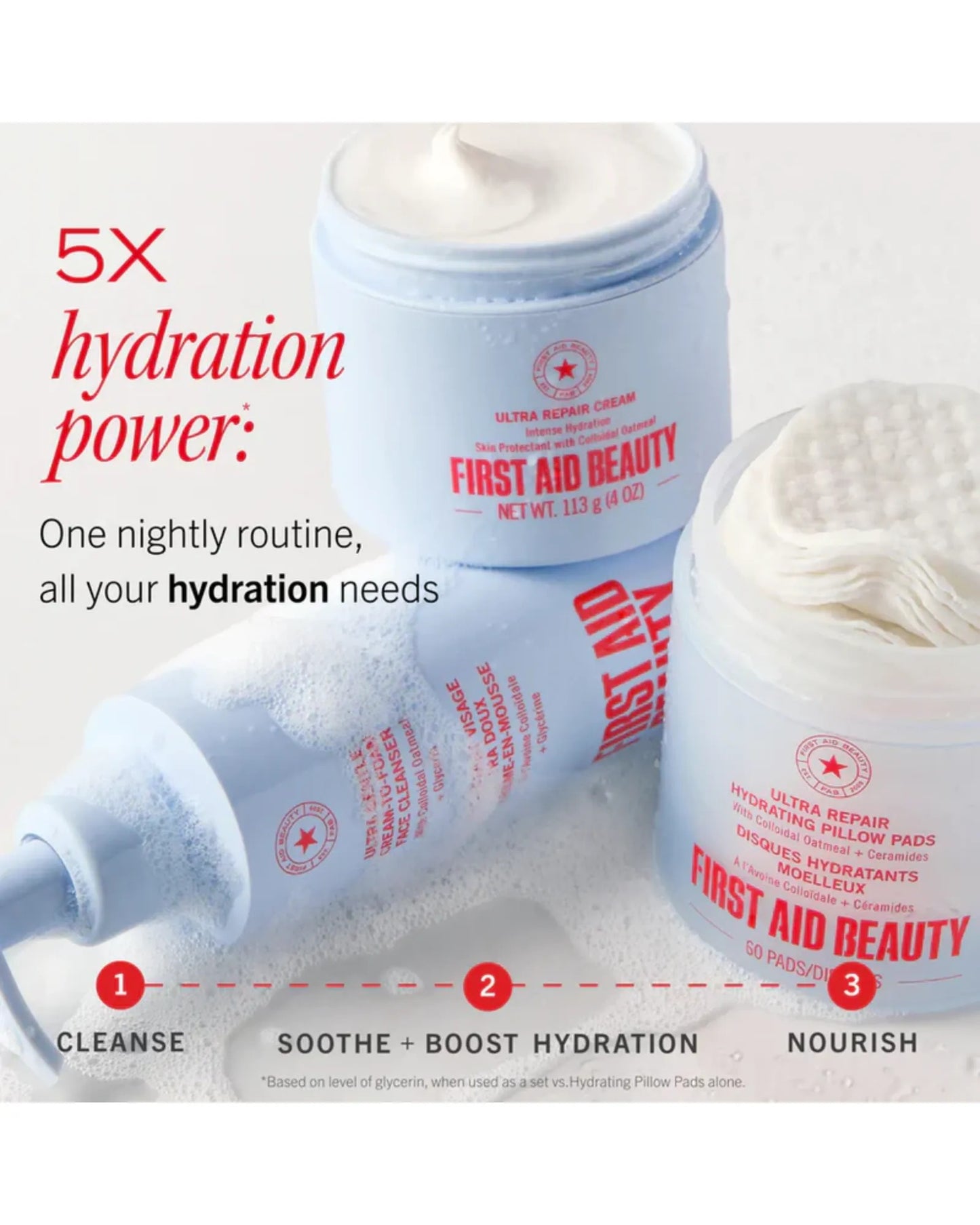 Ultra Gentle Cream-to-Foam Face Cleanser with Colloidal Oatmeal + Glycerin 56.7g