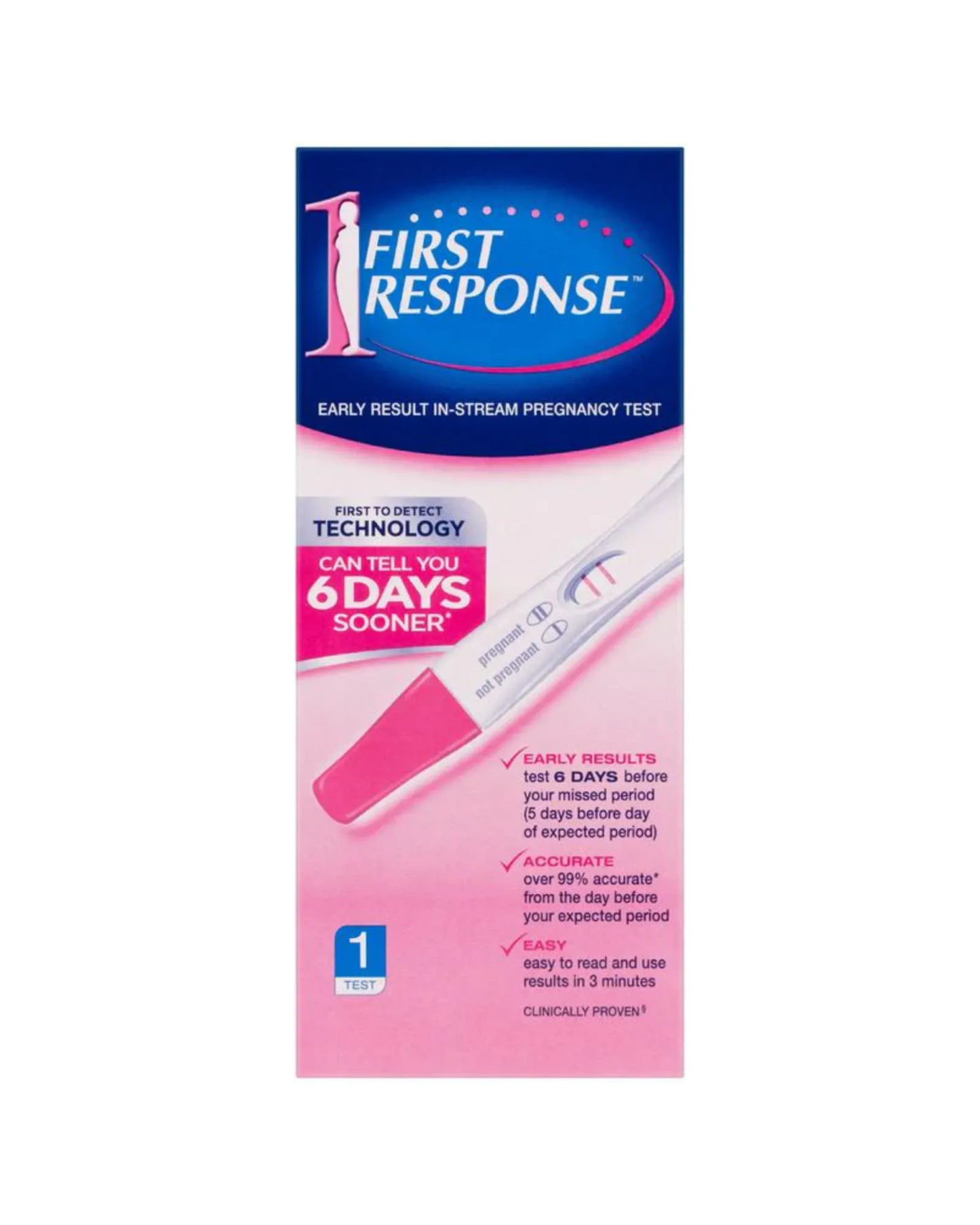 First Response Instream Pregnancy Test 1 Pack