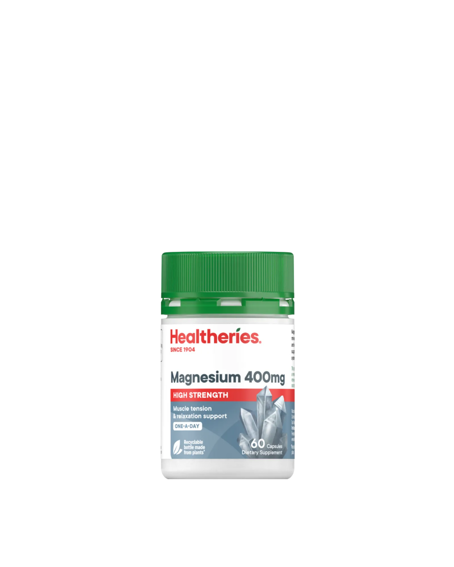 Healtheries Magnesium 400mg High Strength 60 Capsules