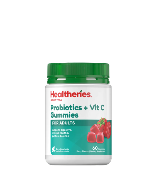 Healtheries Adult Probiotics + Vit C 60 Gummies