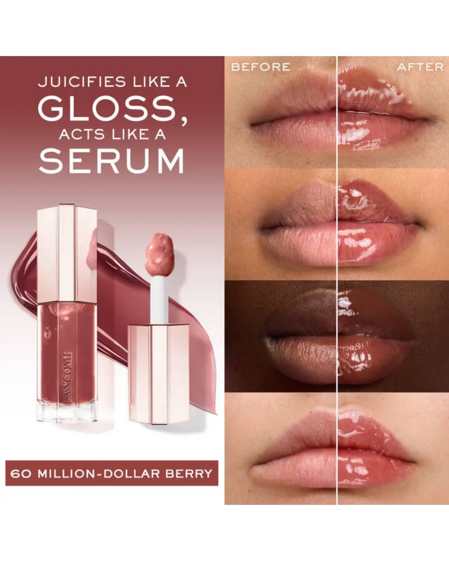 Lip Idole Juicy Lip Oil Gloss 60 Million-Dollar Berry