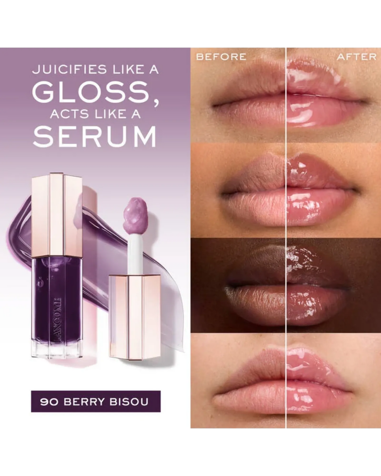 Lip Idole Juicy Lip Oil Gloss 90 Berry Bisou