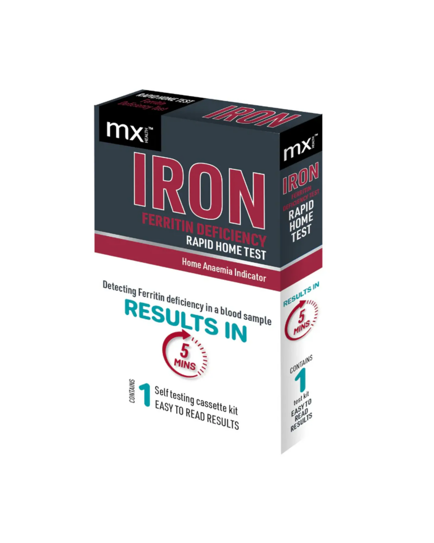 MX Ferritin (Iron) Deficiency Rapid Home Test - Single 1 Pack