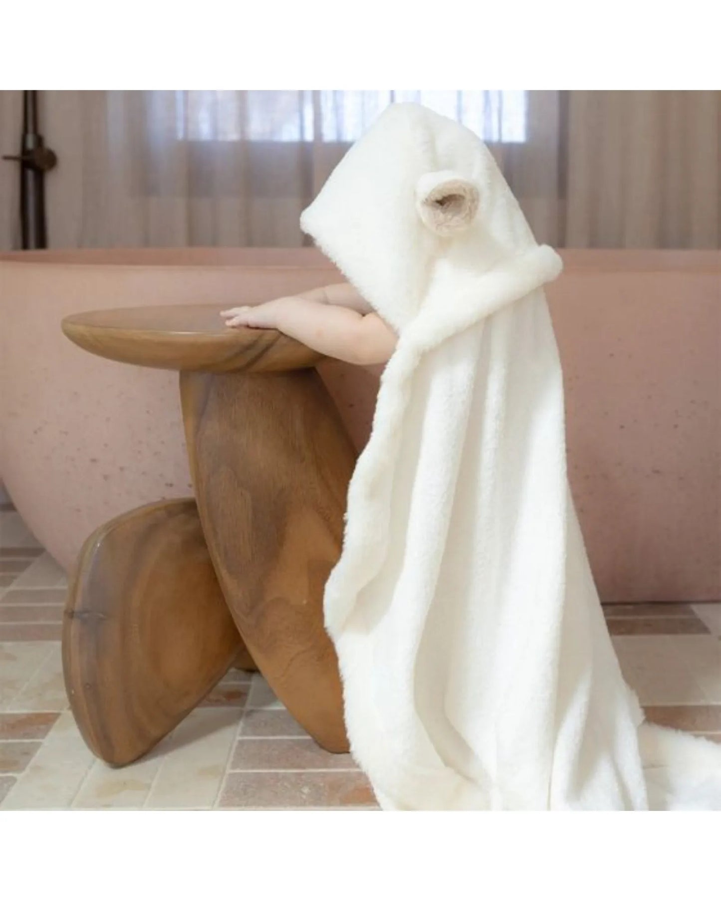 Plush Hooded Towel - Farmyard Lamb