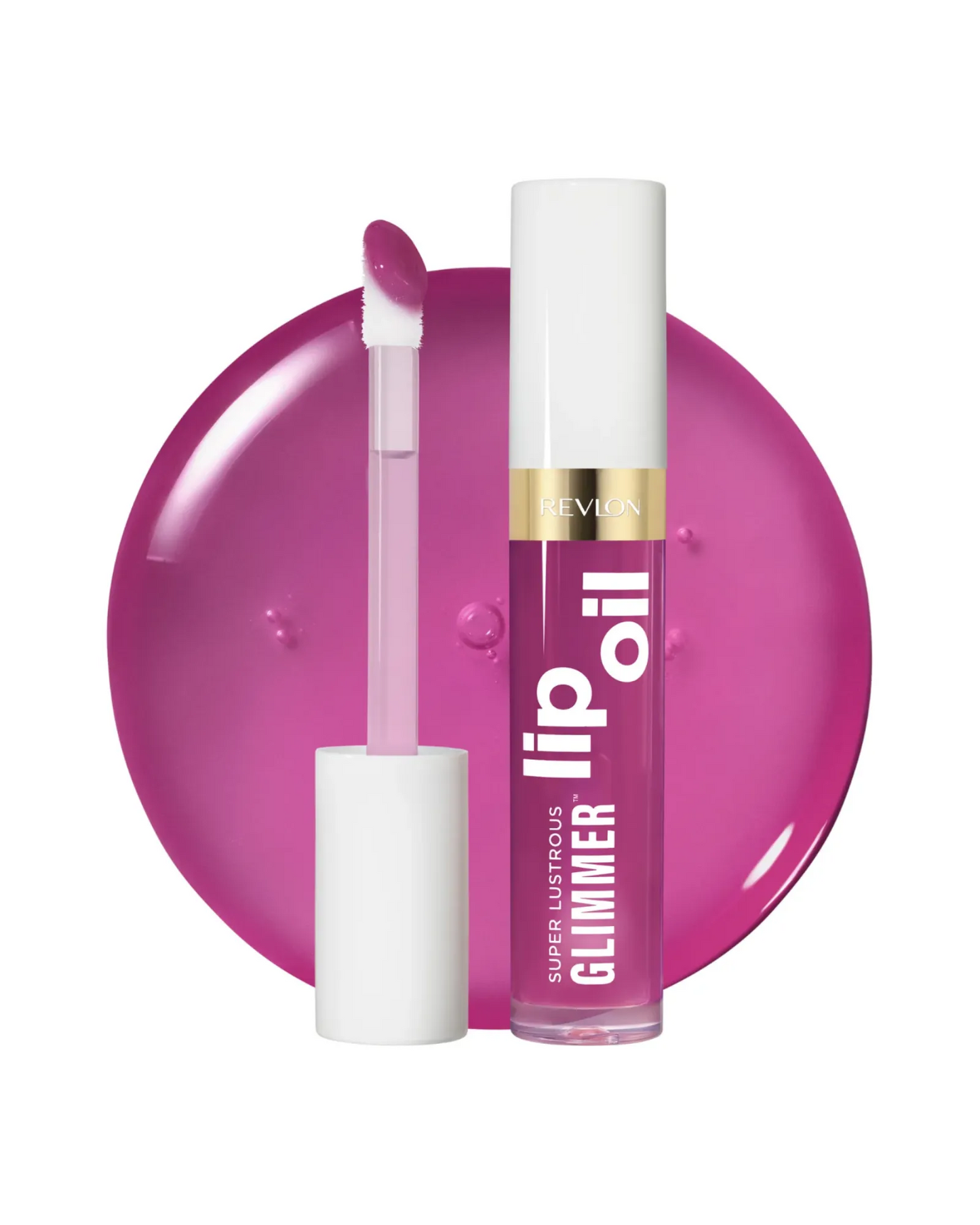 Revlon Super Lustrous Glimmer Lip Oil Plum Pop