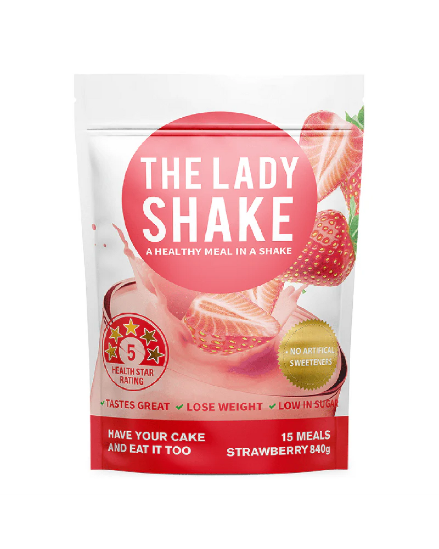 The Lady Shake Strawberry 840g