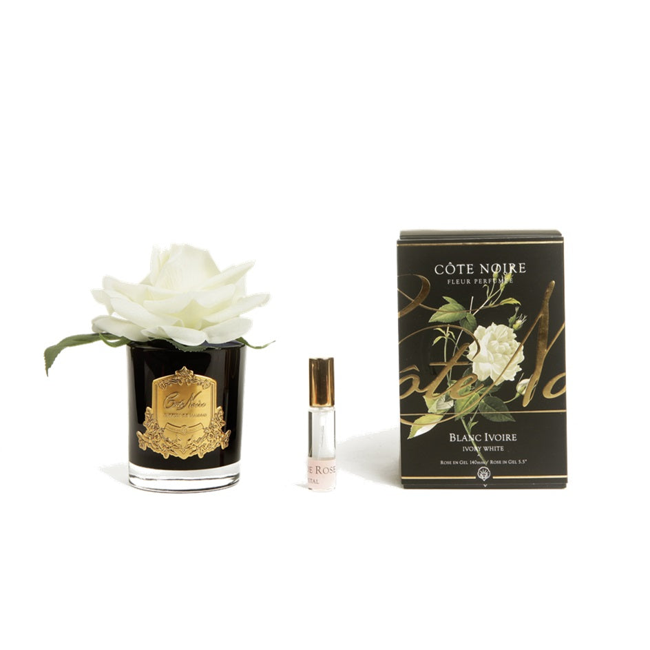 Cote Noire, Real Touch Flower, flower, decor, diffuser, Rose, Ivory White