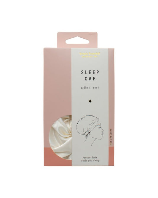Simply Essential Sleep Cap Satin Ivory