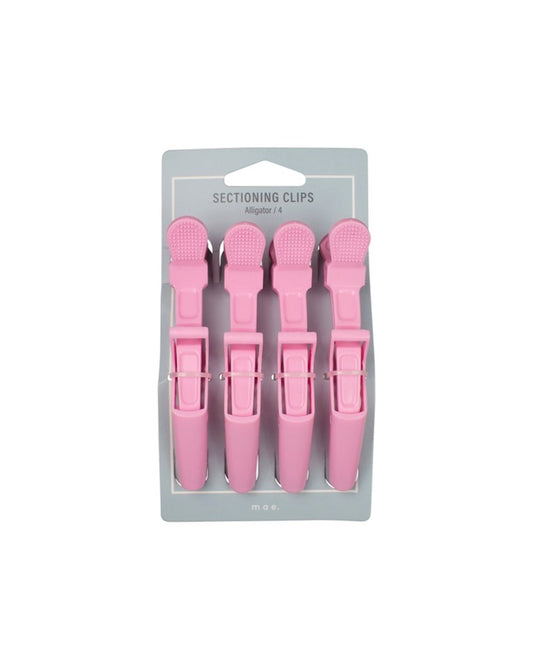 Mae Sectioning Alligator Clips Pink 4pk
