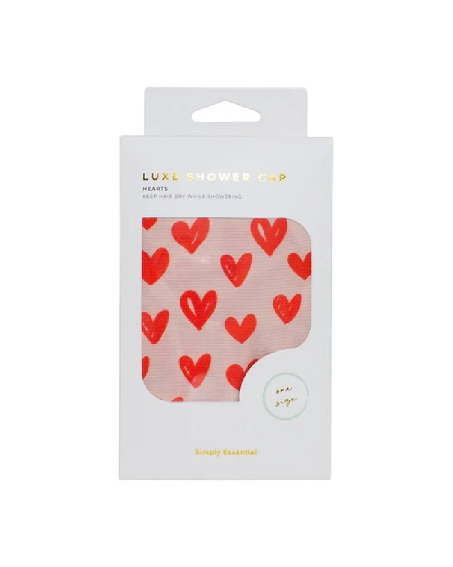 Simply Essential Luxe Shower Cap Heart