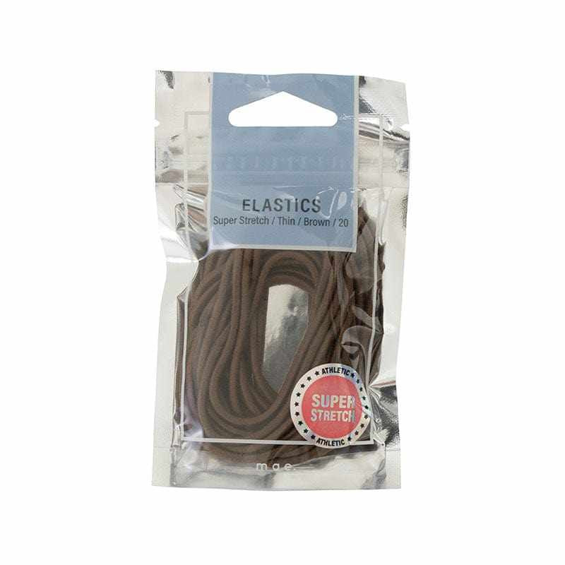 Mae Elastic Super Stretch Thin Brown 20pk