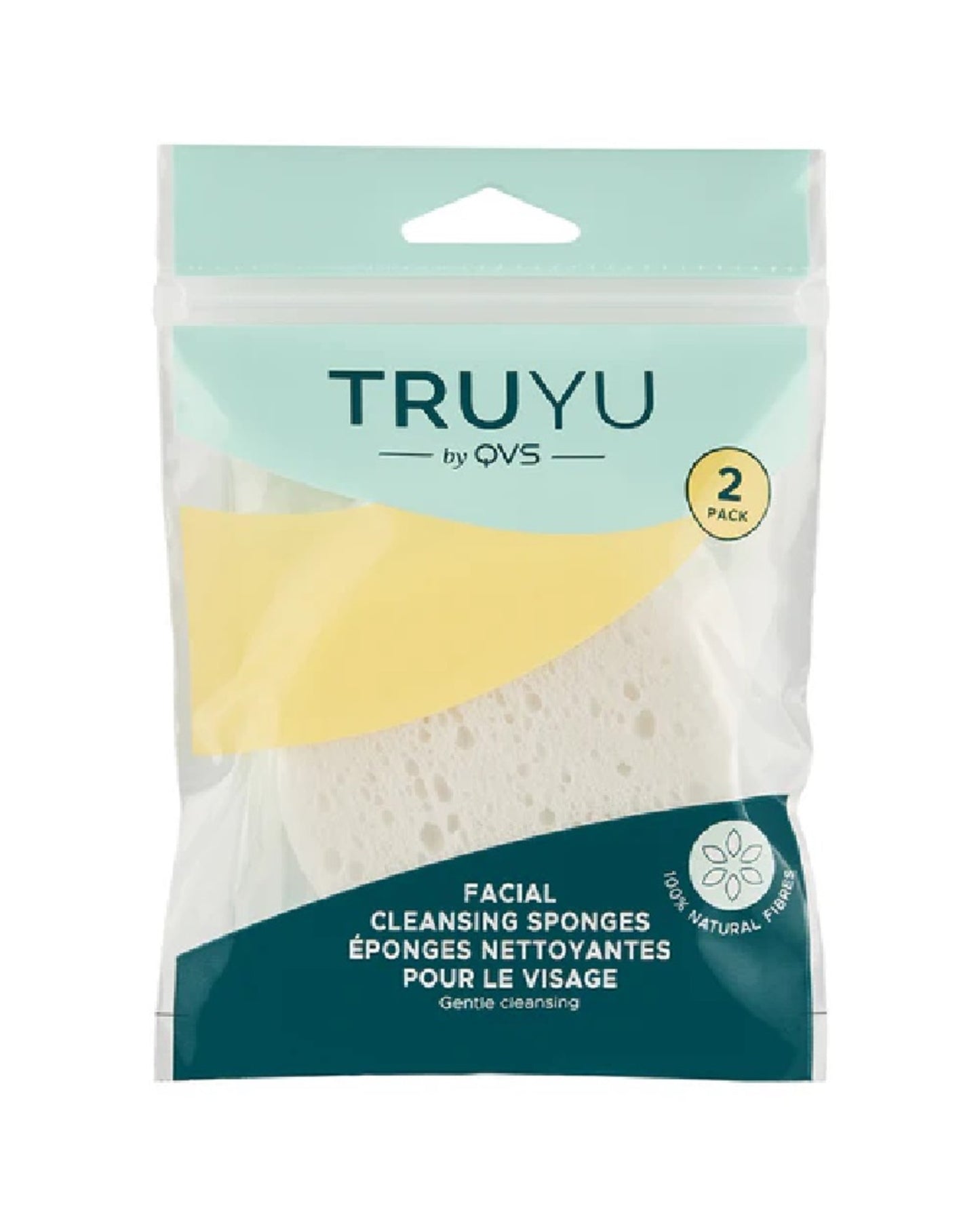 Truyu Facial Cleansing Sponge 2pk