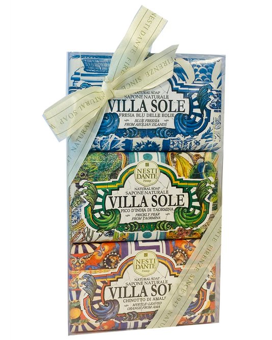 Nesti Dante, Soap Gift Set, Villa Sole, Pear, Blue Freesia, Orange, Gift