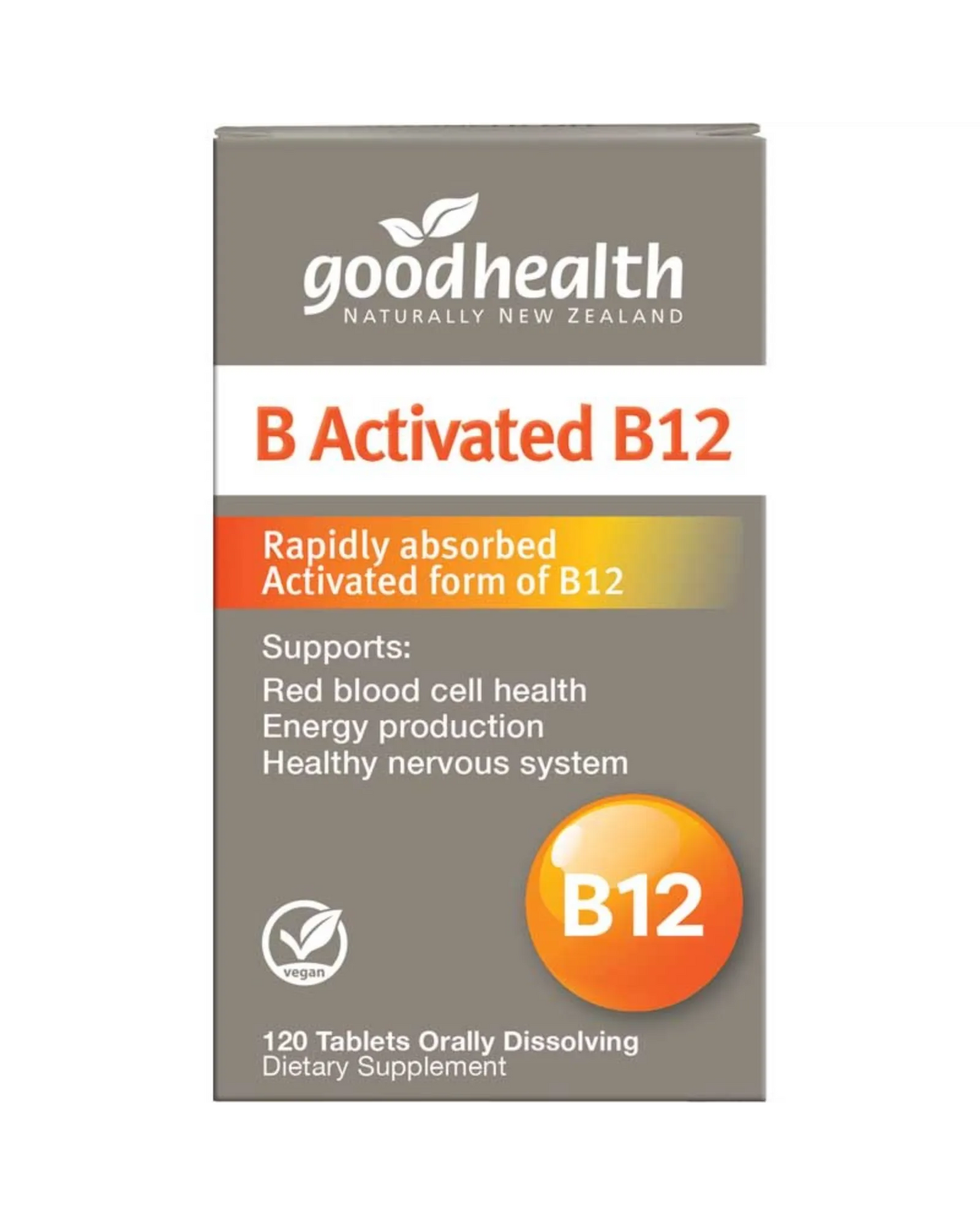 Good Health B Activated B12 120 Tablets