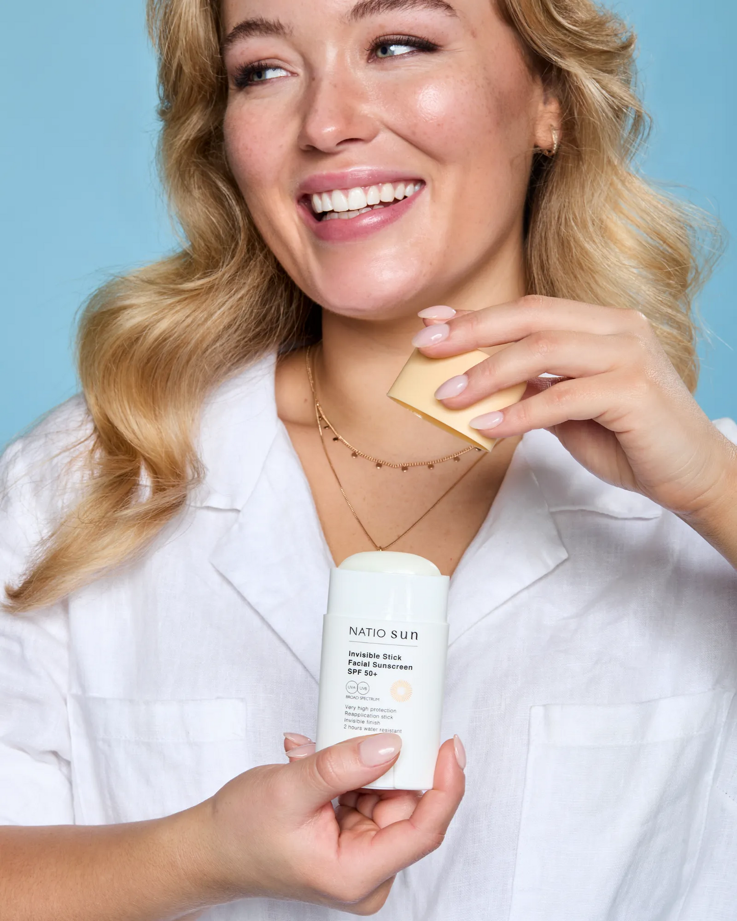 Natio Invisible Stick Facial Sunscreen SPF 50+ 50g