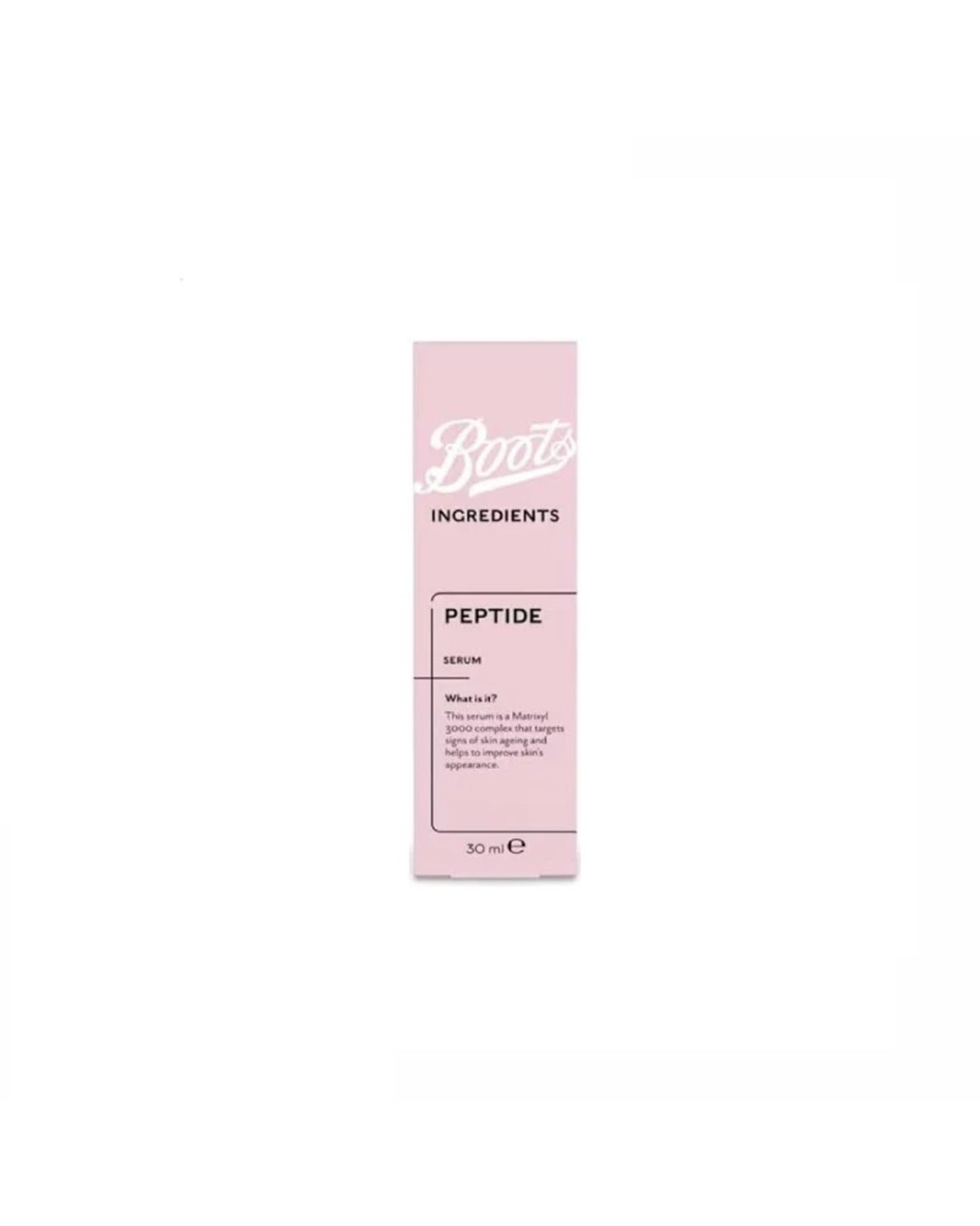 Boots Ingredients Peptide Serum 30ml