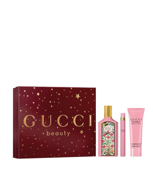Gucci Flora Gorgeous Gardenia EDP 100ml 3-Piece Gift Set