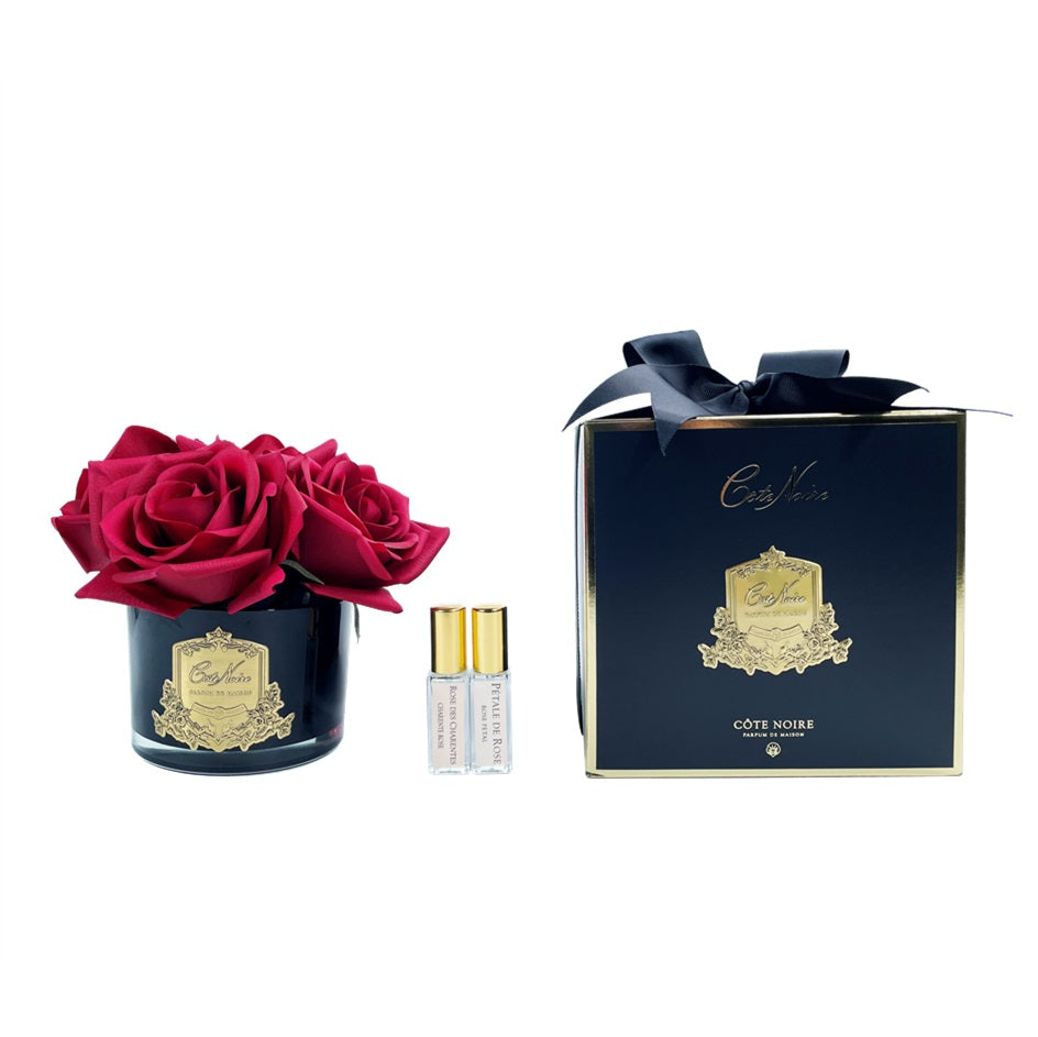 Cote Noire, Real Touch Flower, flower, decor, diffuser, Rose, Carmine Red 