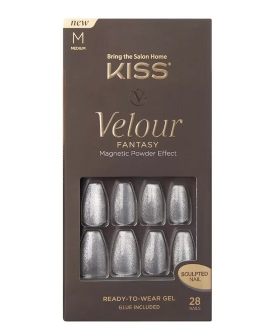 KISS Velour Fantasy Nails Celebrity 28pk