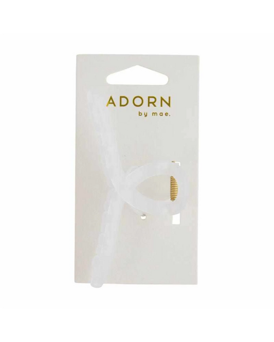 Adorn By Mae Claw Grip Slim Frosted Clear