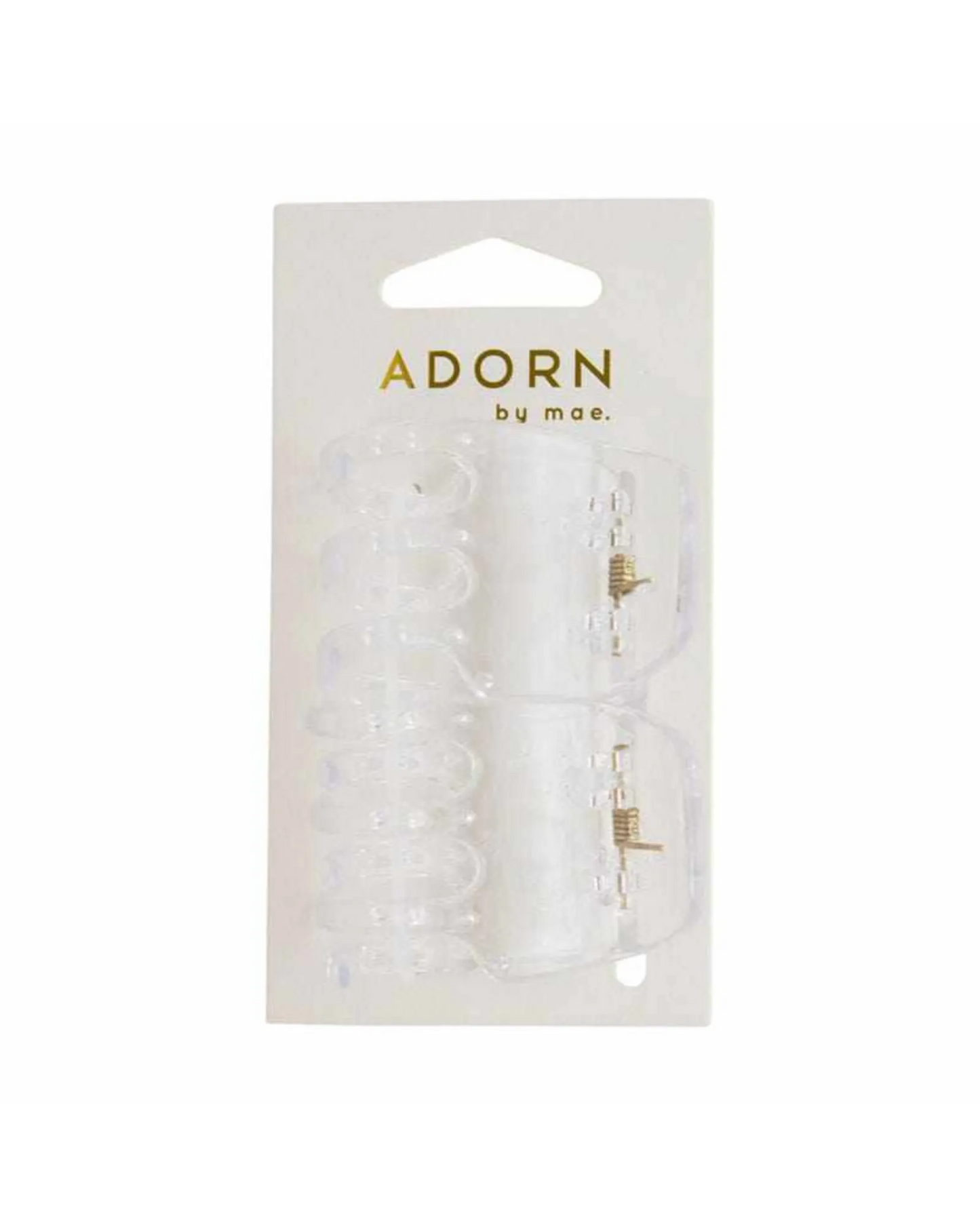 Adorn By Mae Claw Grips Large Clear 2pk