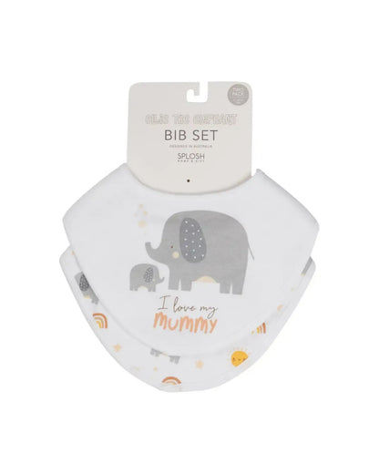 Baby Elephant Bib Set (2)