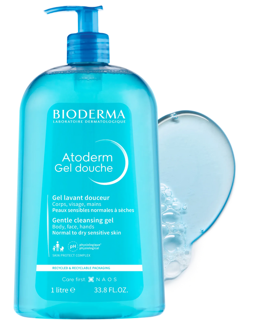Bioderma Atoderm Gel Douche Shower Gel Cleanser for dry skin 1L