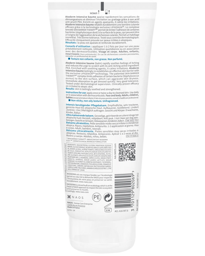 Bioderma Atoderm Intensive Baume Barrier Replenishing Moisturiser 200ml