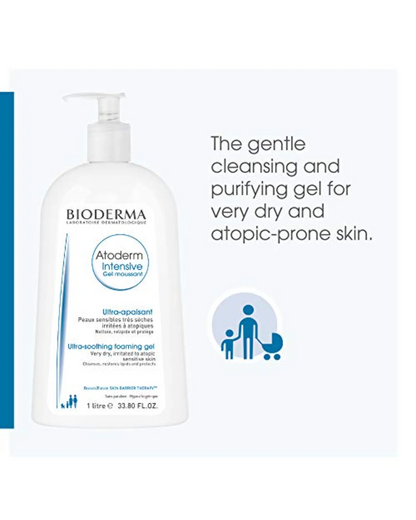 Bioderma Atoderm Intensive Gel Moussant Hydrating Foaming Cleanser 500ml
