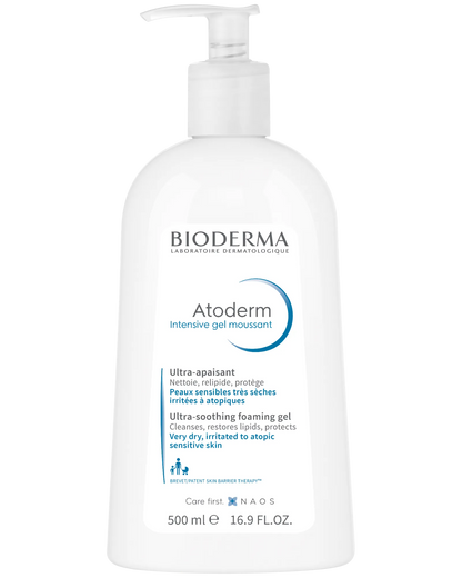 Bioderma Atoderm Intensive Gel Moussant Hydrating Foaming Cleanser 500ml
